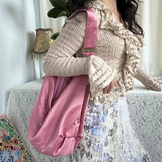 Butterfly Hobo Bag – Pink
