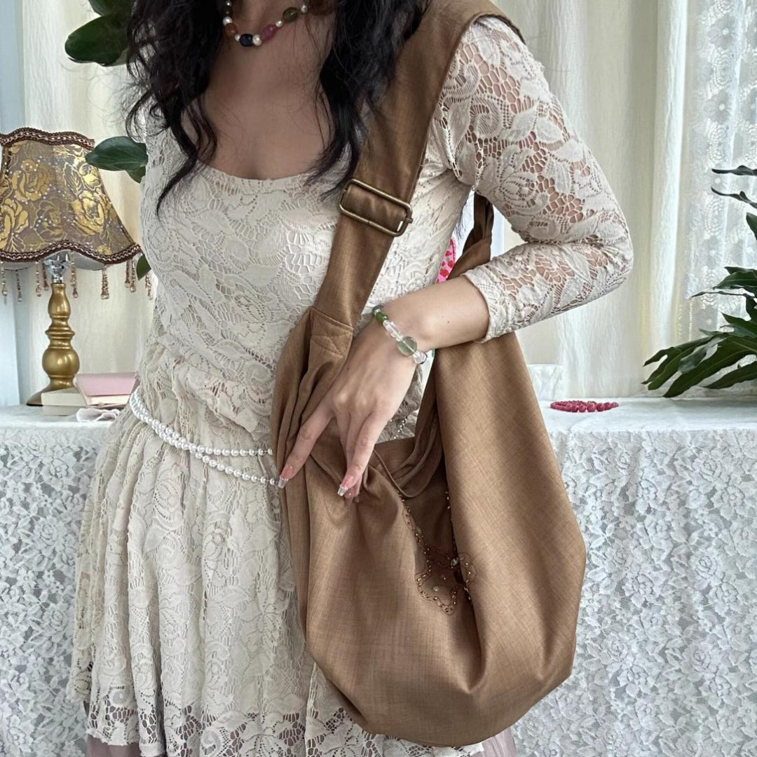 Butterfly Hobo Bag – Brown