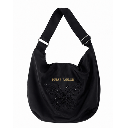 Butterfly Hobo Bag – Black