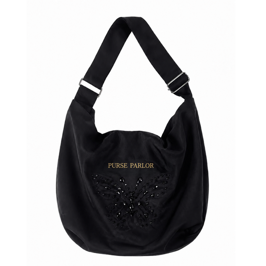 Butterfly Hobo Bag – Black