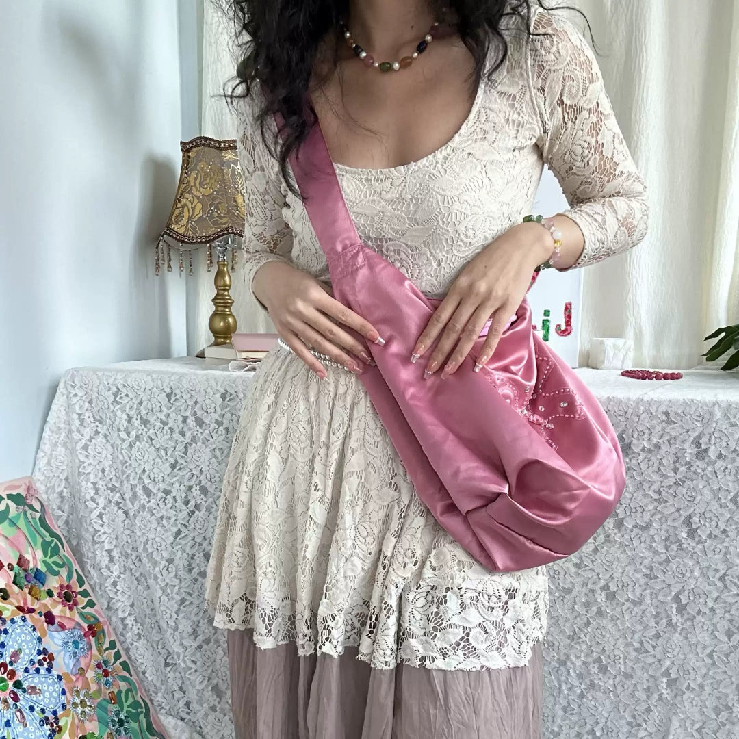Butterfly Hobo Bag – Pink