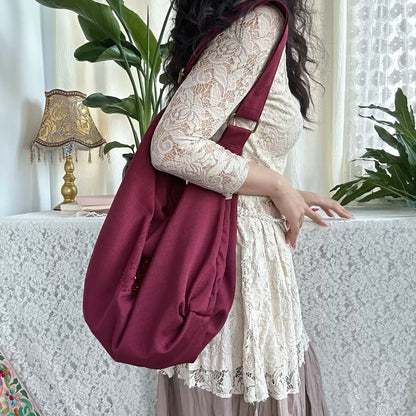 Butterfly Hobo Bag – Burgundy