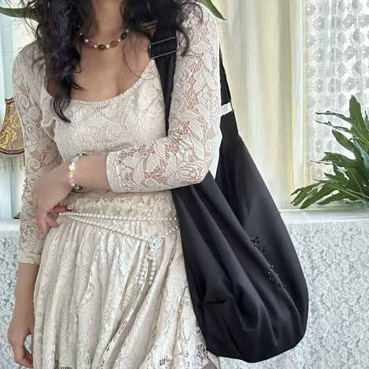 Butterfly Hobo Bag – Black