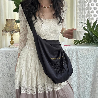 Butterfly Hobo Bag – Black
