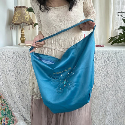 Butterfly Hobo Bag – Teal Blue